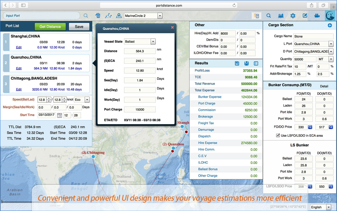 port to port distance calculator free download